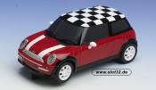 New Mini Cooper   red  black windows